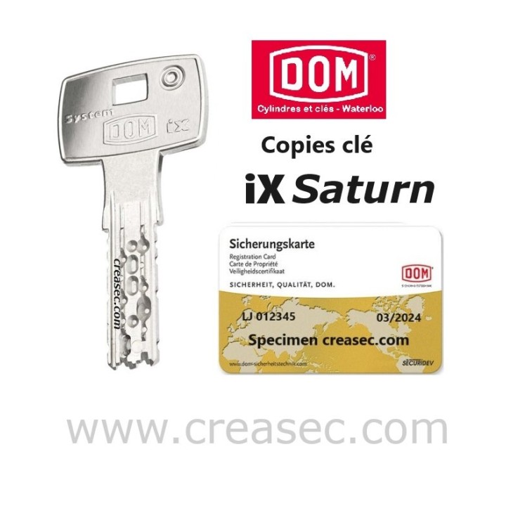 Copie de clé Dom ix Saturn