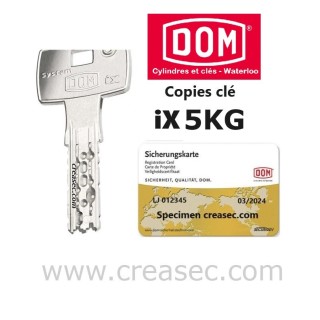 Copie clé Dom série ix 5KG