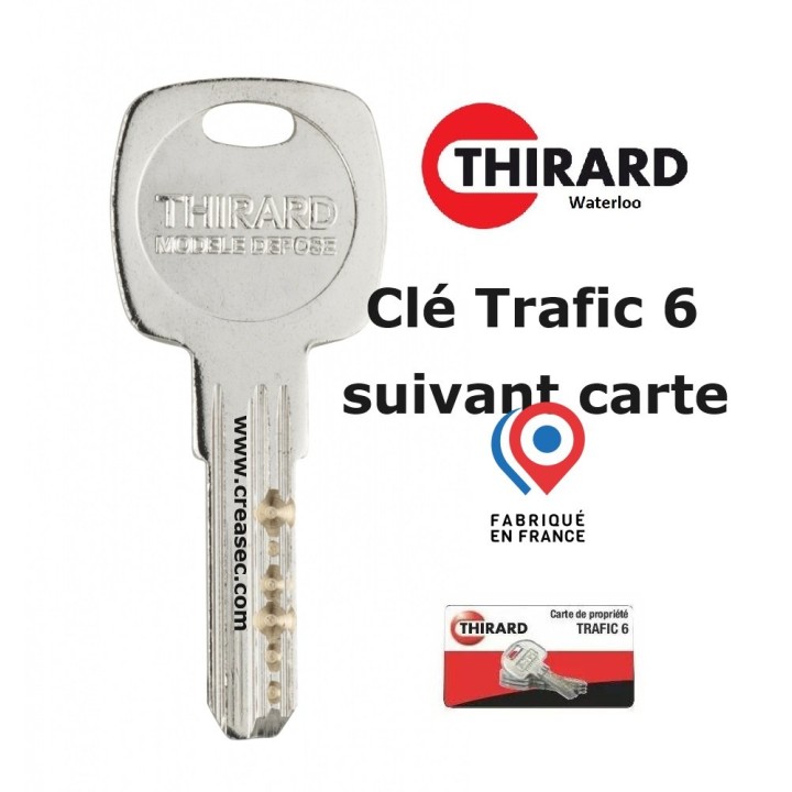 Copie clé Thirard Trafic 6
