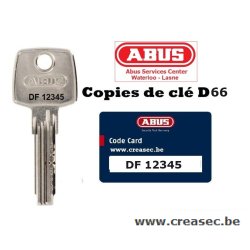 Abus D6 sleutel op code