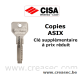 Clé supplémentaire cisa Asix P8