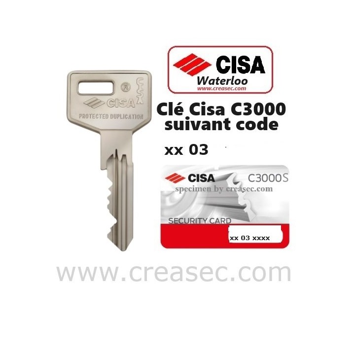 copie de clés Cisa C3000