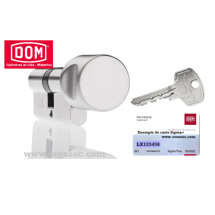 cylindre DOM Sigma Plus à bouton