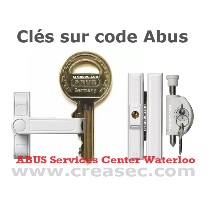 Clés Abus pour verrous de châssis