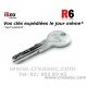 Copie clé R6 ISEO immédiate