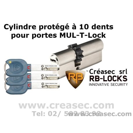 Cylindre à 10 dents - 66mm pour Mul-T-Lock