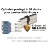 Cylindre Locxis à 10 dents - 66mm