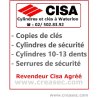 Cylindres a languette avec la même clé