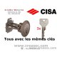 Cylindres a languette à même clé