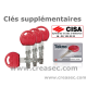 Cylindre Cisa Technopro avec les mêmes clés
