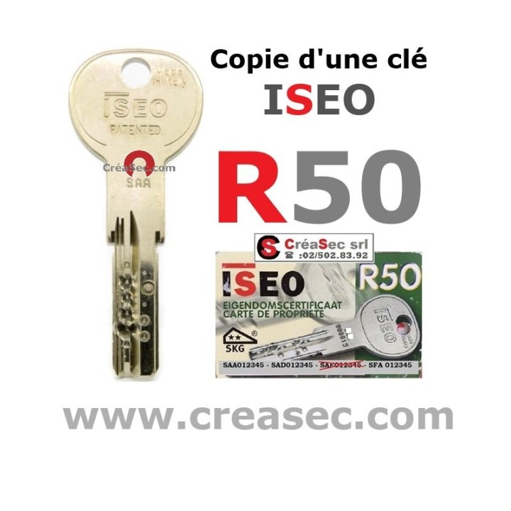 faire double de clé ISEO R50