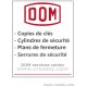 Copie clé Dom Sigma