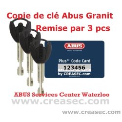 Clé copie Abus Granit Plus