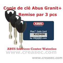 Clé copie Abus Granit Plus
