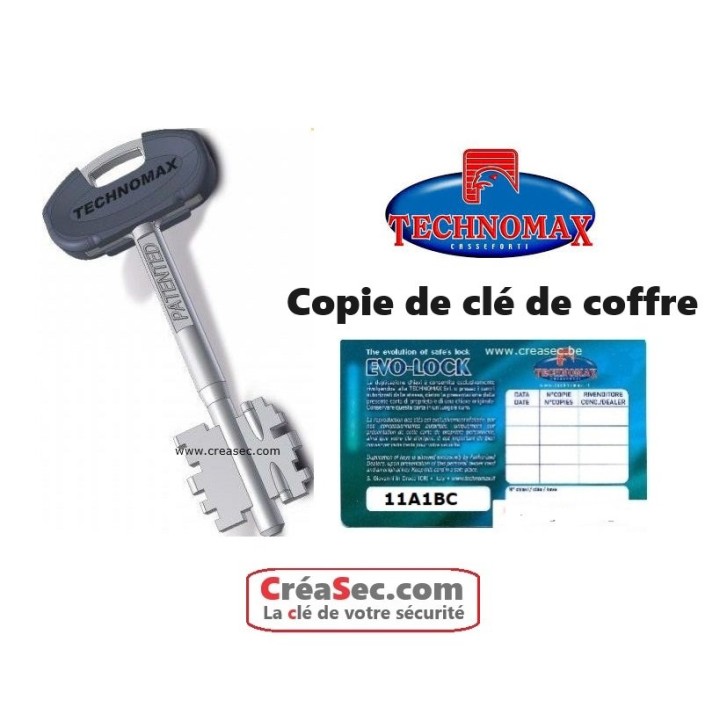 Clé coffre technomax