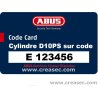 Barillet Abus D10PS sur clé existante