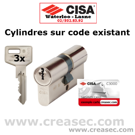Cylindre Cisa C3000 sur code