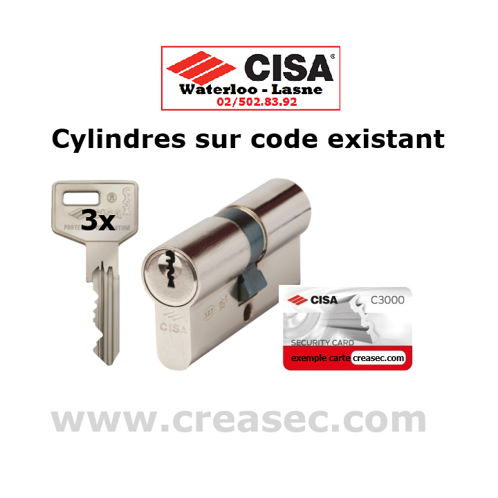 Cylindre Cisa C3000 sur code