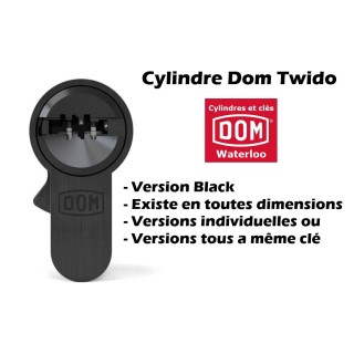 Cylindre Dom Twido debrayable Noir 