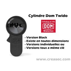 Cylindre Dom Twido debrayable Noir 