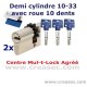 Duo cylindres 10 dents meme clés