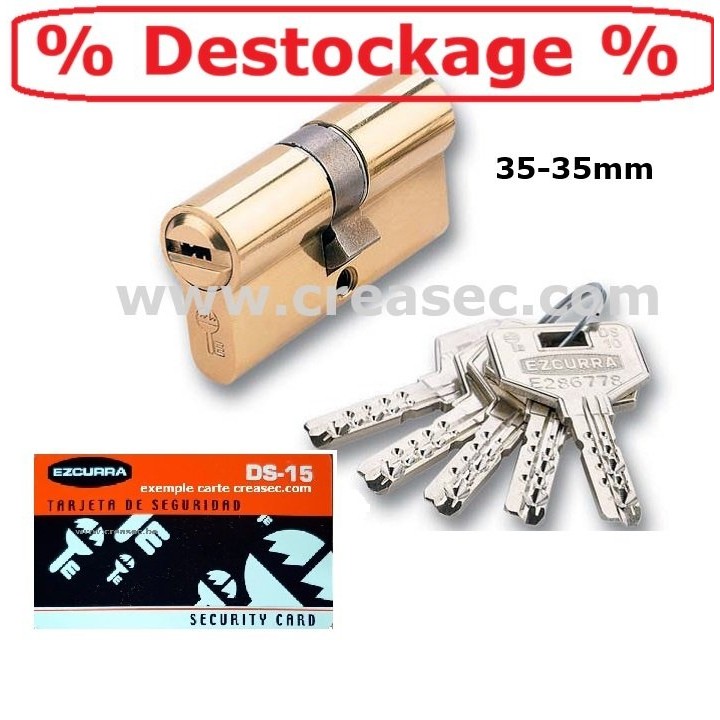 Cylindre Ezcurra Ds15 avec 5 clés