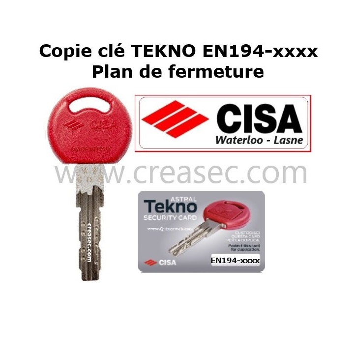 clé Cisa Teknopro code 111