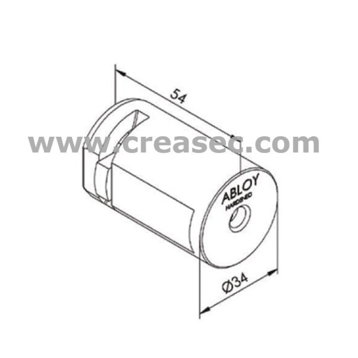 Cylindre Assa pour tube a clé