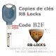Copie de clé RB Locxis