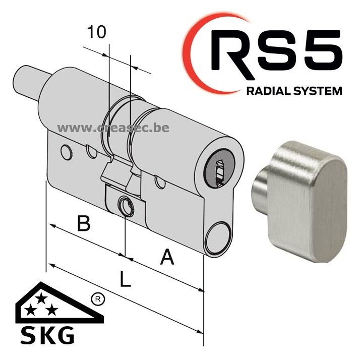 Cylindre Cisa RS 5 Bouton