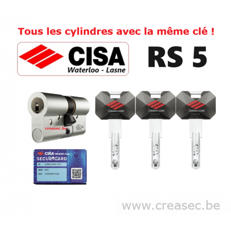 Cylindre Cisa RS 5 Bouton