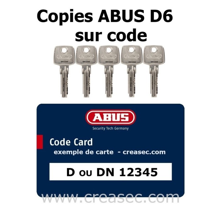 Faire une copie de clé Abus D6