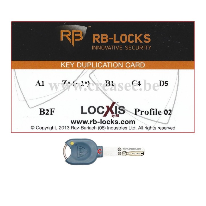 Cylindre 10 dents à bouton pour portes Mul-T-Lock