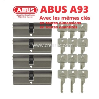 cylindres débrayables a mêmes clés
