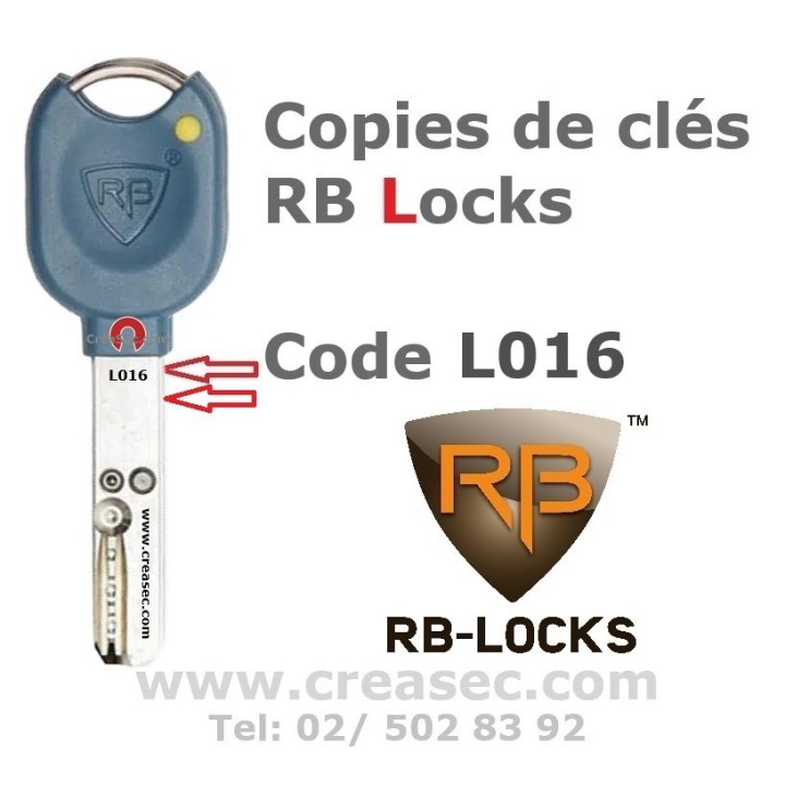 Copie de clé RB Locxis L016