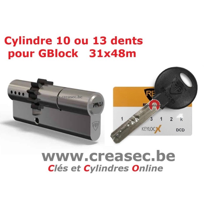 Cylindre a roue 13 dents G Block 31x48