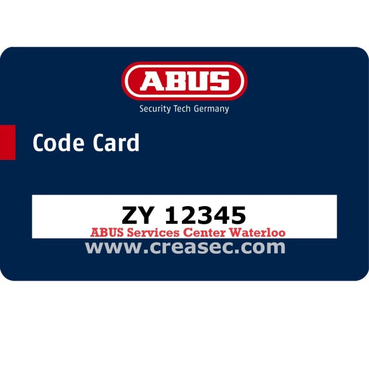 Carte pour cylindre et clé Abus D6x