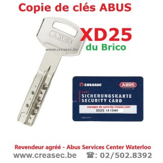 copie et double de clé ABUS XD25 du Brico