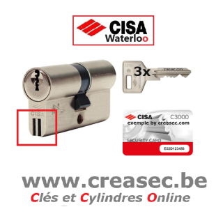 Cylindre CISA C3000S et clés anti copies