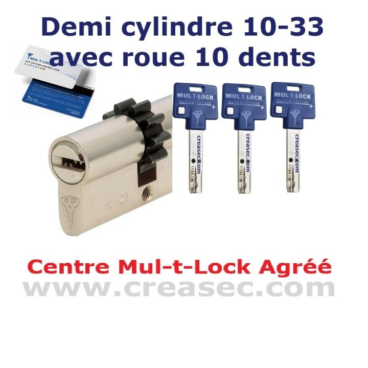Cilinder Mul-T-Lock 31x60  CW10 dents