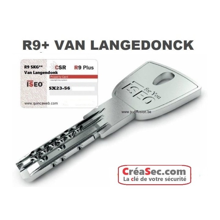 Kopie van Sleutel op code Iseo R9+