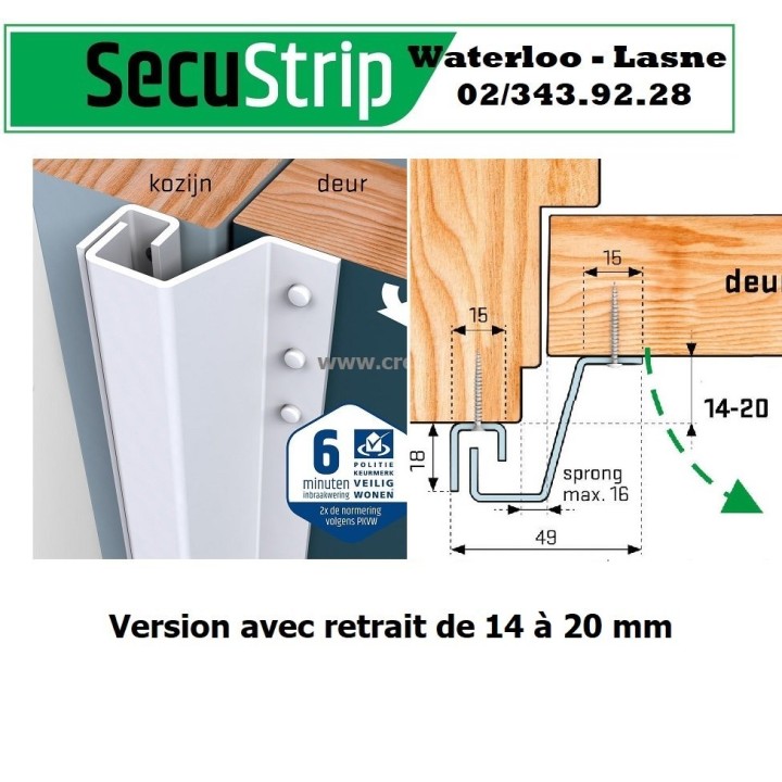 Secustrip ouvrant extérieur porte de cave