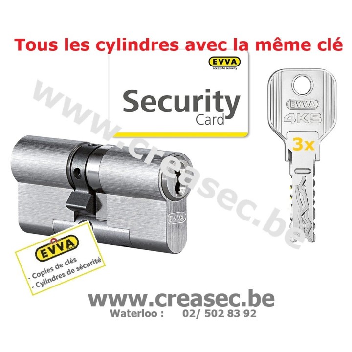 Cylindres et clés EVVA 4KS
