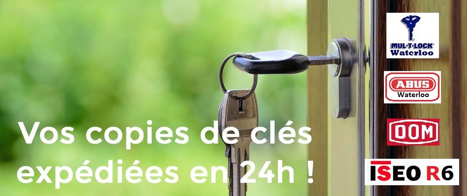 Vos copies de clés expédiées en 24h